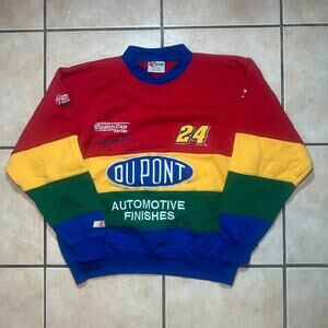 VTG Nascar Chase Authentics Jeff Gordon #24 Sweatshirt Mens Medium Colorblock